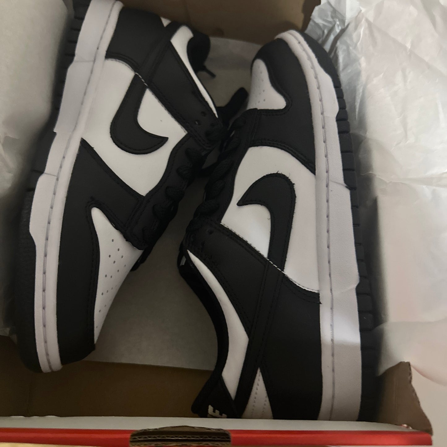 Nike Dunk Low Panda Size GS 6y—authentic CW1590 100 NEW Wmns 7.5