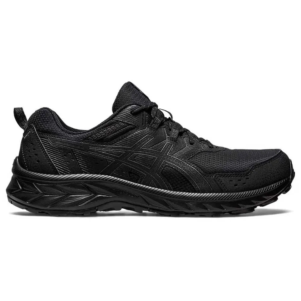 Size 11 BRAND NEW ASICS BLACK/ GRAPHITE GREY GEL-VENTURE