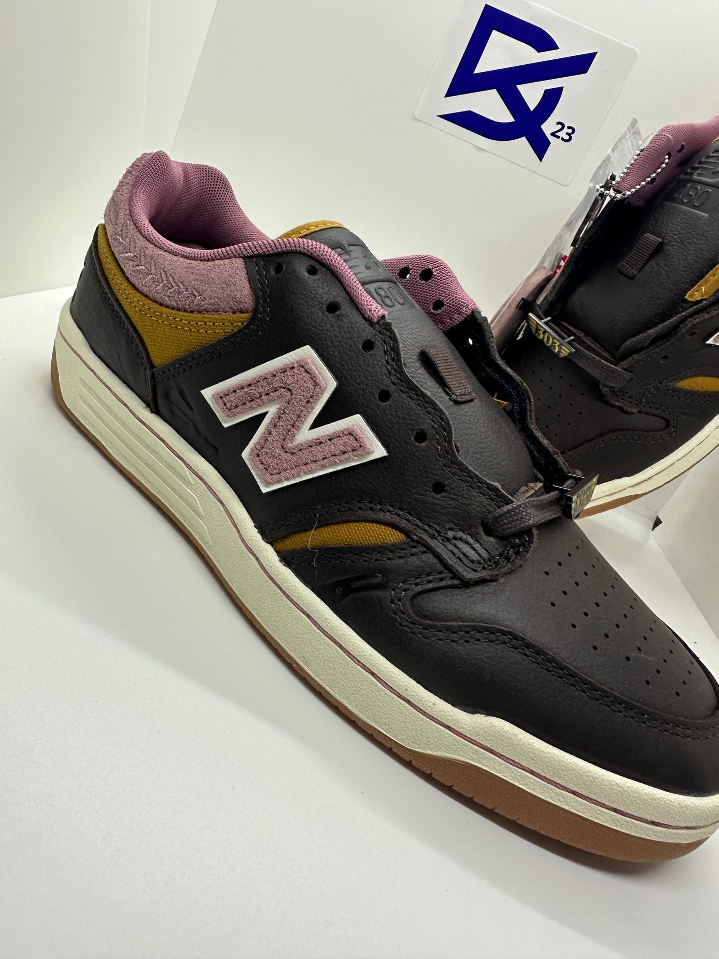 New Balance Numeric #480 x 303 Boards x Jeremy Fish Brown/Pink Men's Size 8 NEW