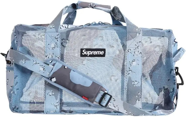 Supreme Bolsa de Lona Grande (SS20) Azul Camuflaje con Chispas 100% AUTHENTIC 🔥