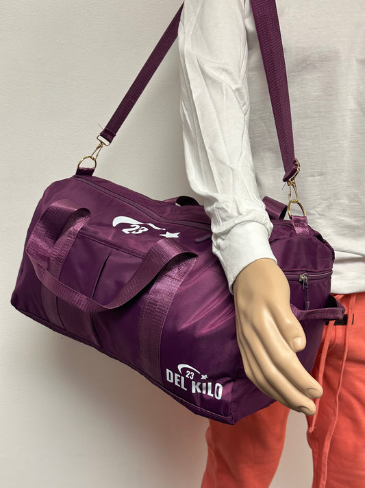 DEL KILO 23 Gym Totes Travel Bags for Women Large Capacity Men Waterproof Sports Bag Weekend Sac Voyage Dry and Wet Female Messenger Bag,