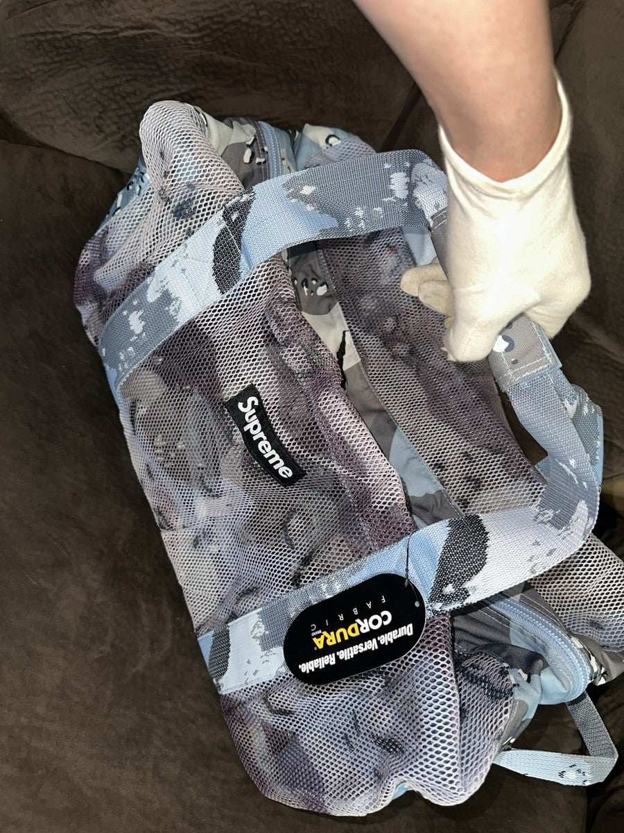 Supreme Bolsa de Lona Grande (SS20) Azul Camuflaje con Chispas 100% AUTHENTIC 🔥