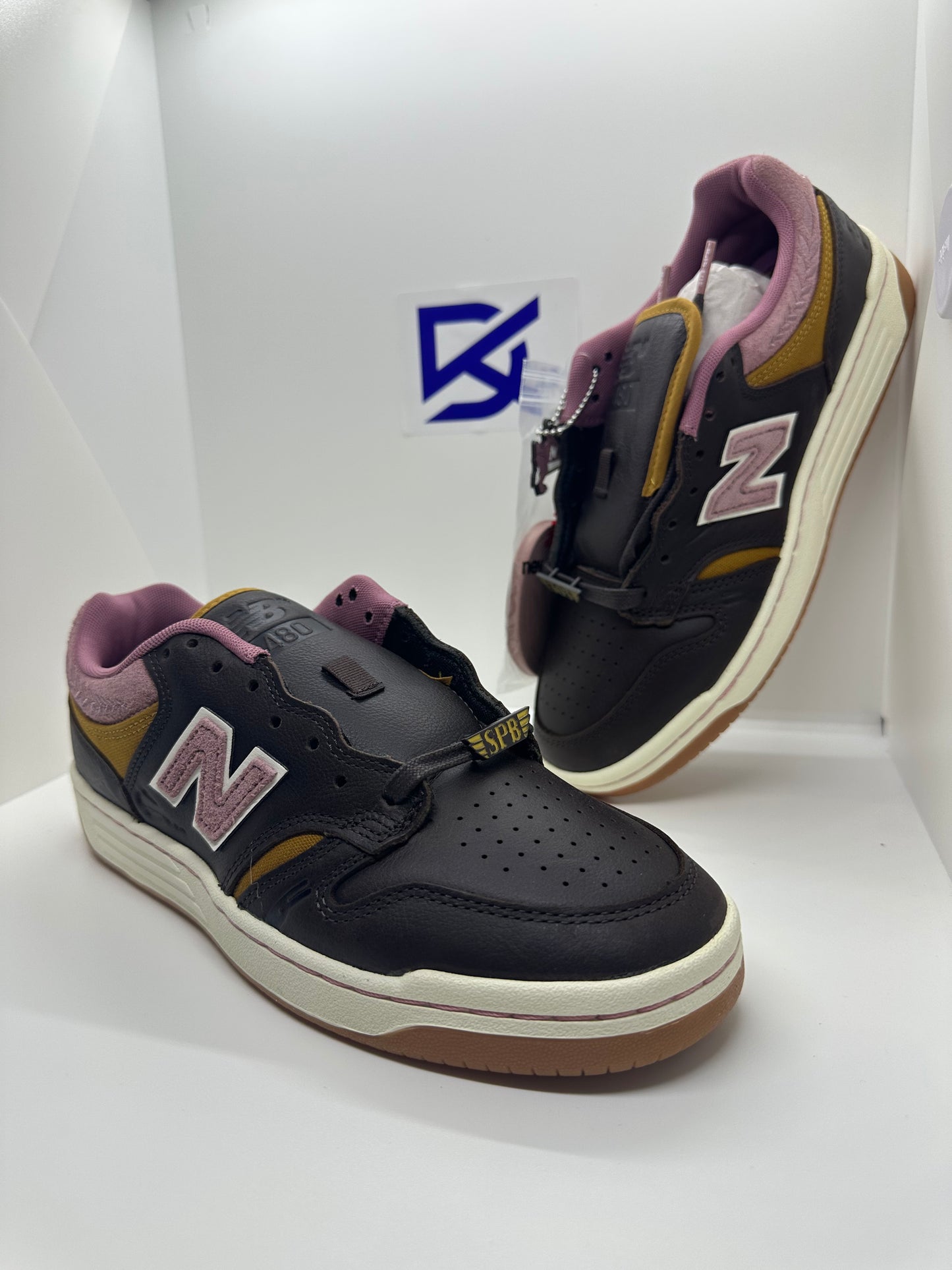 New Balance Numeric #480 x 303 Boards x Jeremy Fish Brown/Pink Men's Size 8 NEW