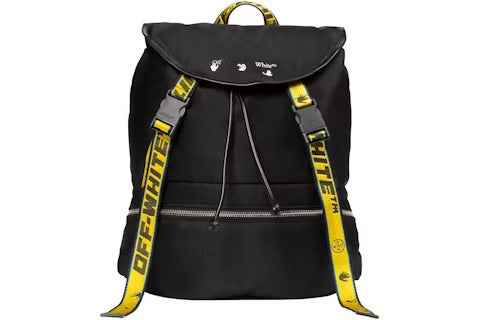 OFF-WHITE VIRGIL ABLOH Black Nylon Logo  NWT RETAI $1315 100% AUTHENTIC 🔥