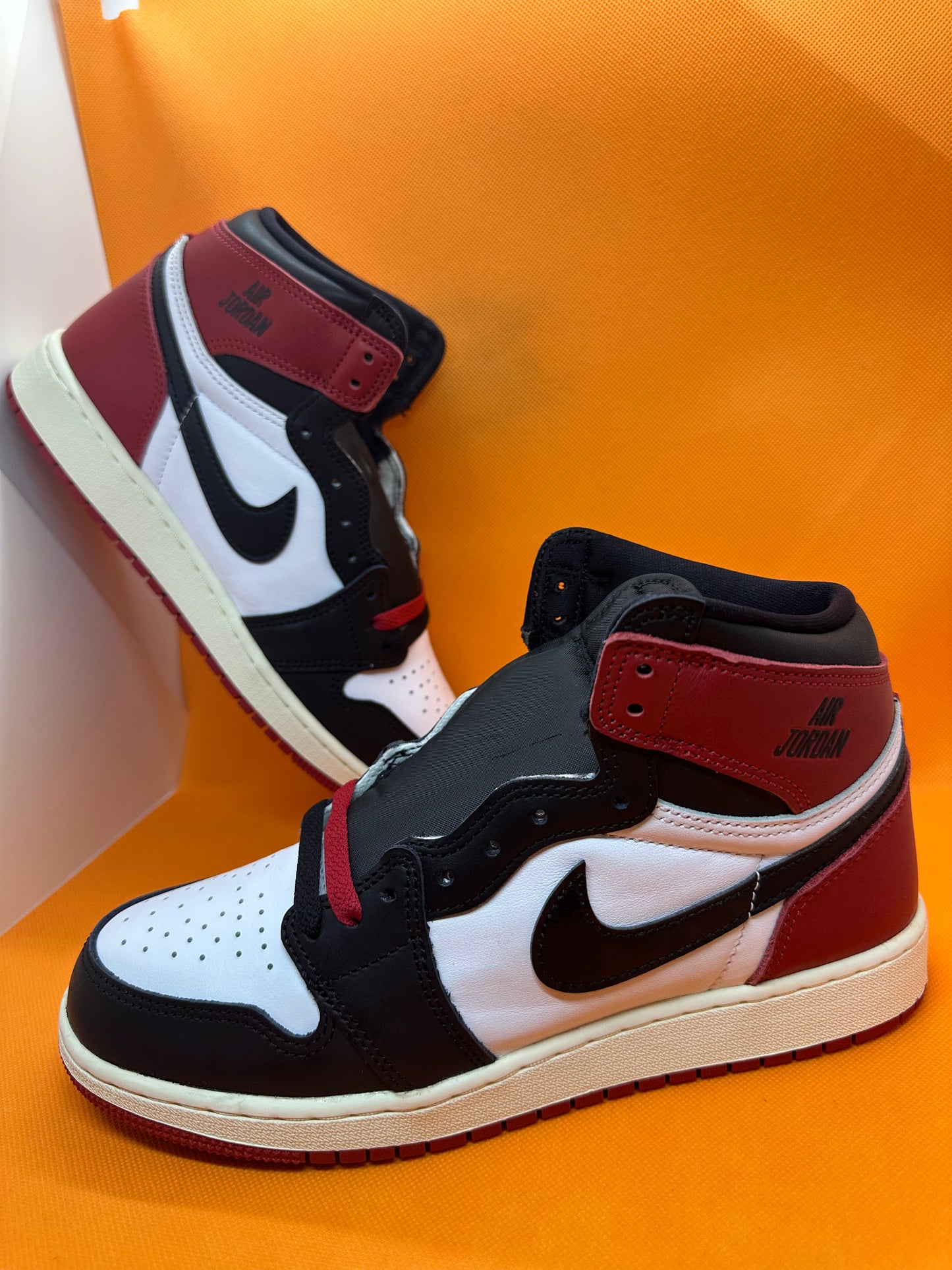 Air Jordan 1 Retro High OG Black Toe Reimagined (GS) SIZE 7Y 100% AUTHENTIC NEW