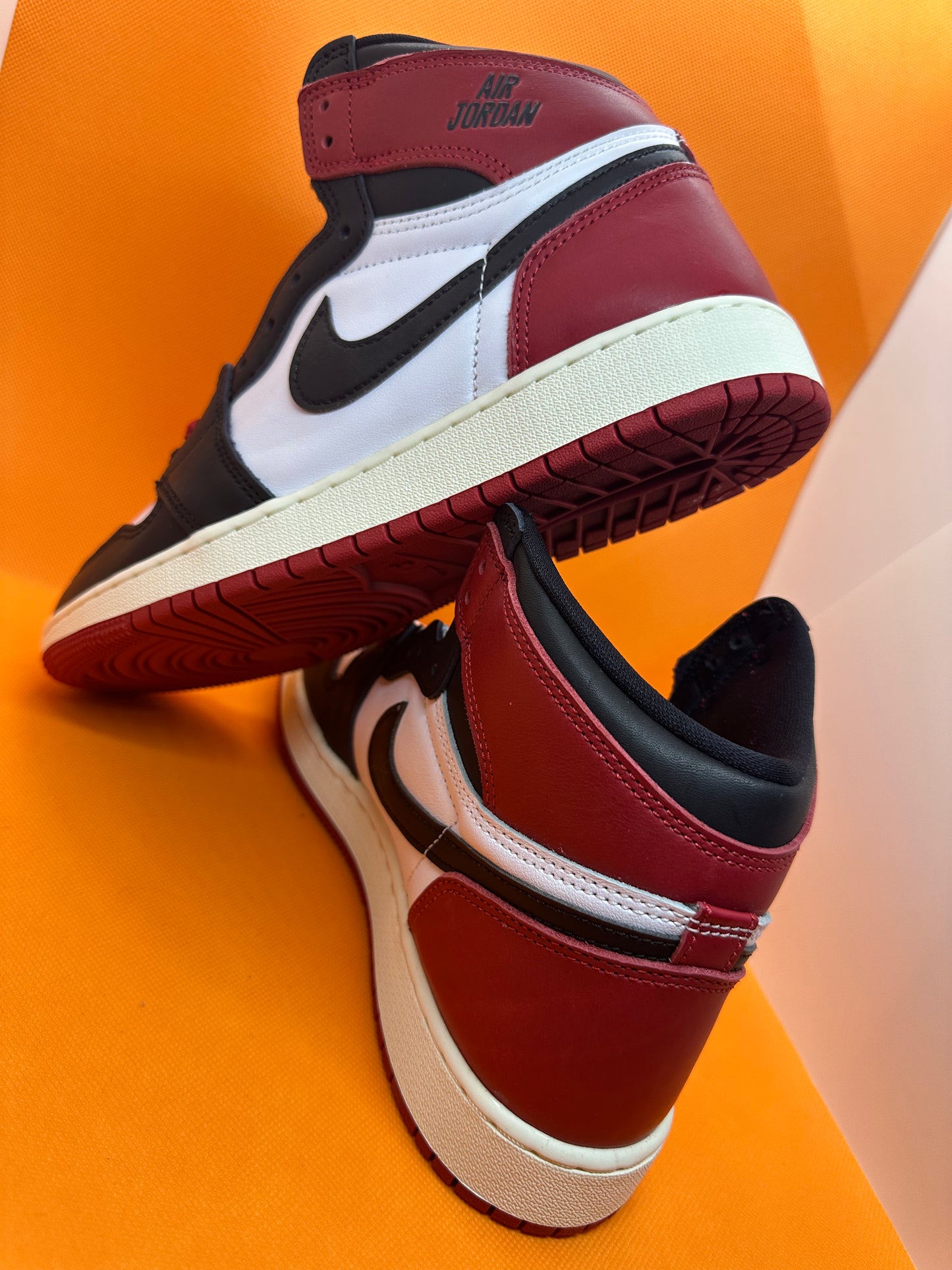 Air Jordan 1 Retro High OG Black Toe Reimagined (GS) SIZE 7Y 100% AUTHENTIC NEW